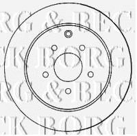 BORG & BECK bbd4573 -  Диск тормозной вентилируемый